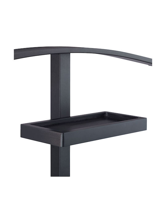 Cuier metalic Relaxdays negru 112 x 52,5 x 20 cm