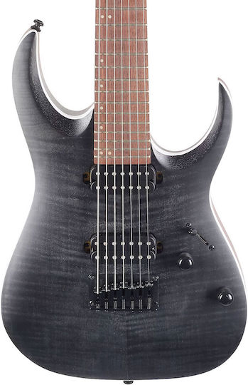 Ibanez Elektrische Gitarre Stratocaster mit HH Tonabnehmerkonfiguration Transparent Gray Flat