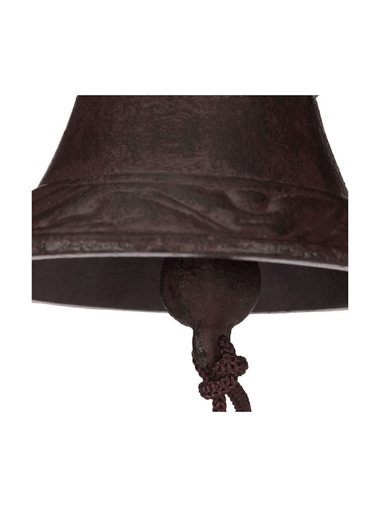 Clopoțel de Bun Venit Decorativ din Fontă Farmec Antic cu Sfoară 20 X 25 X 3 Cm