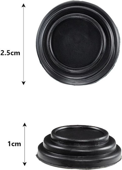Anti-Vibration Silicone Stickers for Car Doors, Hood & Trunk Set of 10 Pcs Tc-240