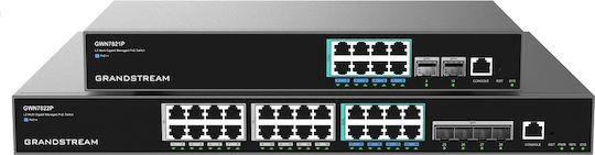 Grandstream GWN7821P Managed L2 PoE++ Switch με 8 Θύρες Gigabit (1Gbps) Ethernet και 2 SFP Θύρες