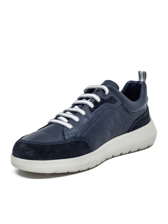 Leder Herren Freizeitschuhe Anatomisch Blau