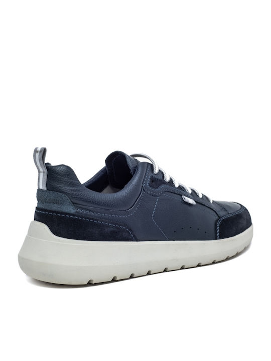 Leder Herren Freizeitschuhe Anatomisch Blau
