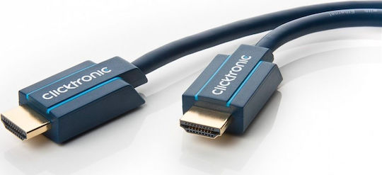 Clicktronic HDMI 2.1 Ultra High Speed 48Gbps 4K 120Hz HDR VRR Cable HDMI male - HDMI male 1.5m Μπλε