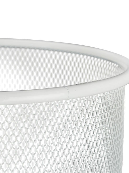 Steel Support Umbrella Rack Round Diameter 26cm White Relaxdays