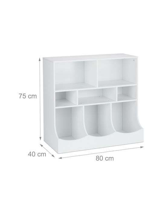 Comodă pentru copii Alb cu 3 sertare 75x80x40buc