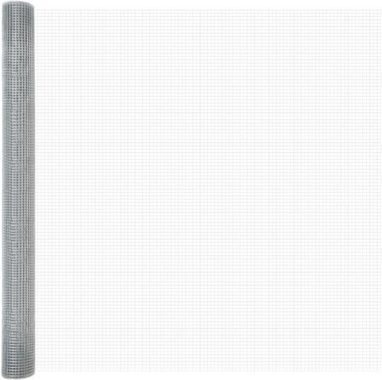vidaXL Wire Fencing Galvanized Set Silver 1.5x10m