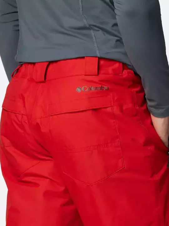 Columbia Bugaboo 2088141-698 Men's Trousers for Ski & Snowboard Red