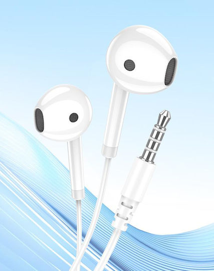 Kakusiga KSC-1301-WH In-Ear Freisprecheinrichtung Kopfhörer mit Stecker 3.5mm Weiß