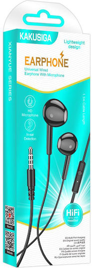 Kakusiga KSC-1301-BK In-ear Handsfree Ακουστικά με Βύσμα 3.5mm Μαύρο