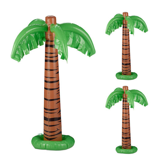 Set 3 Palmieri Gonflabili Relaxdays Decorative Dimensiuni 80 X 62 Cm