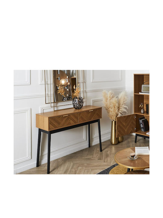 Felix Konsolentisch aus Holz & Metall M100xB35xH80cm