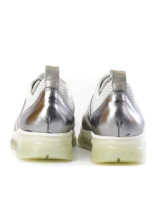 Damen Sneakers Silber
