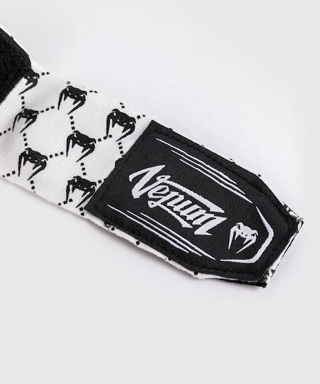 Μπαντάζ Venum Boxing Handwraps Monogram Venum-05401 White Black