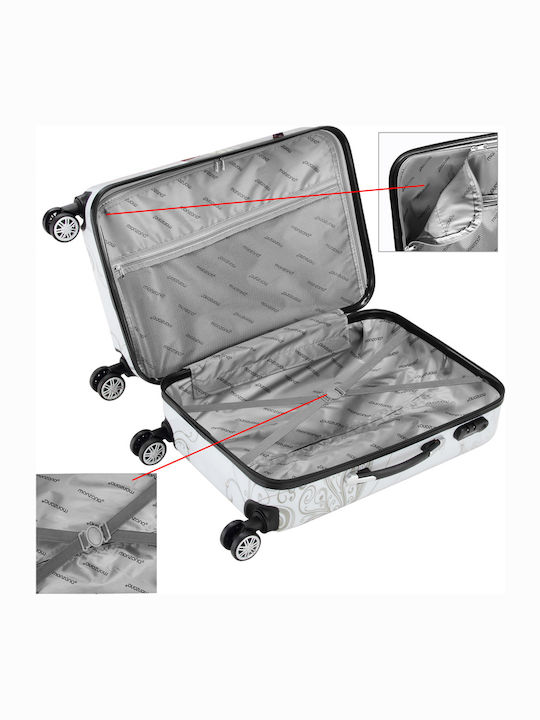 Set de bagaje Monzana din policarbonat Exopack multicolor 4 piese 23 x 30 x 14 cm 56 x 37 x 23 cm 68 x 43 x 27 cm 75 x 49 x 29 cm