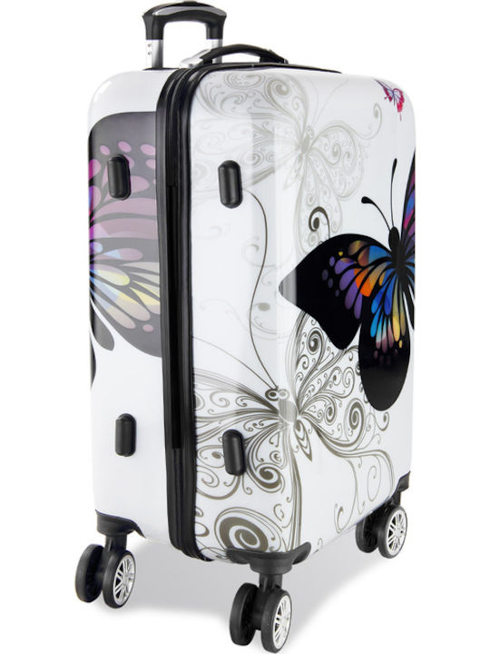 Set de bagaje Monzana din policarbonat Exopack multicolor 4 piese 23 x 30 x 14 cm 56 x 37 x 23 cm 68 x 43 x 27 cm 75 x 49 x 29 cm