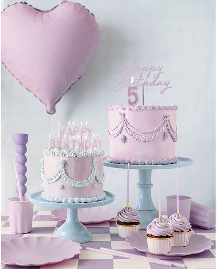 PartyDeco ''happy Birthday'' Διακοσμητικό για Τούρτα