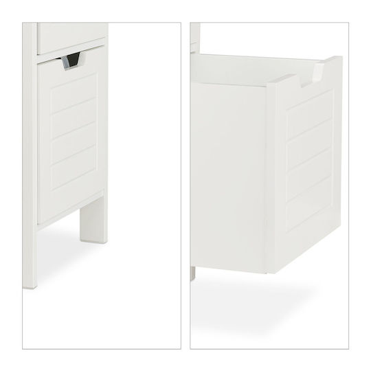 Relaxdays Bathroom Cabinet L90xW30xH30cm White