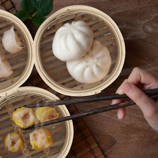 2-tier Bamboo Steamer Relaxdays 20.5 Cm