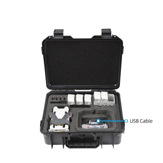 Valiză de transport Negru pentru DJI Mini 4 Pro / Mini 3 Pro 33x27x11.5cm