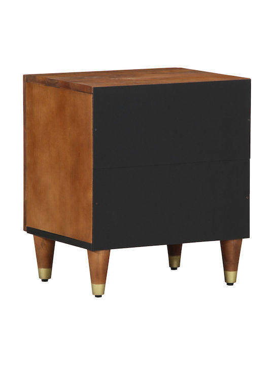 Κομοδίνο από Μασίφ Ξύλο Μάνγκο 40x33x46cm 4018732