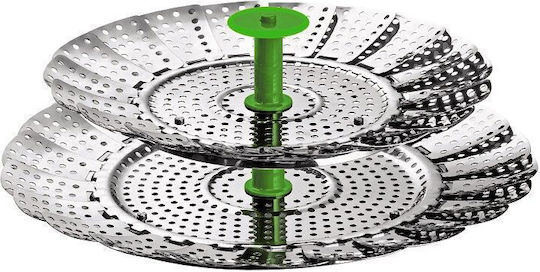 2-in-1 Dampfgarer Ø 14-22 cm Kuhn Rikon Stapelbarer Dampfgarer Edelstahl