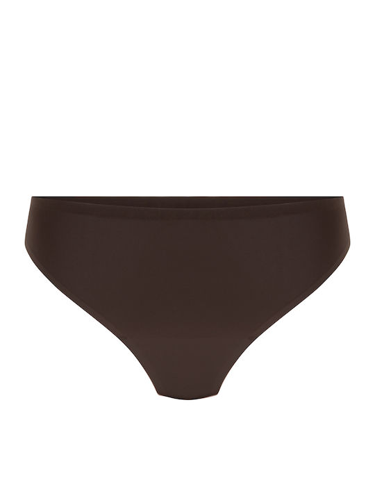 Invisible Women's String Seamless Brown