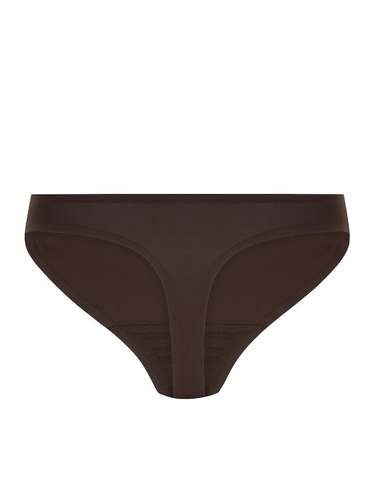 Invisible Women's String Seamless Brown