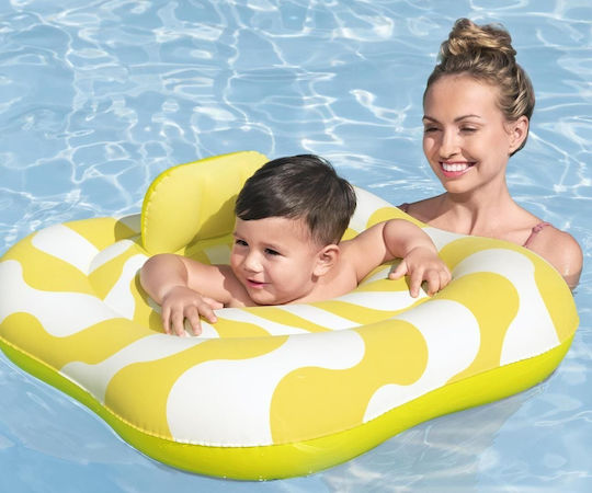 Bestway Kids' Swim Ring with Diameter 76cm. from 1 Years Old Yellow