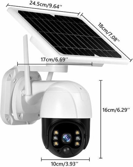 IP Cameră de Supraveghere Wi-Fi Full HD 1080p Rezistentă la apă Pe baterii cu Difuzor