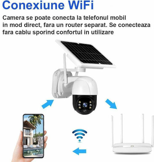 IP Cameră de Supraveghere Wi-Fi Full HD 1080p Rezistentă la apă Pe baterii cu Difuzor