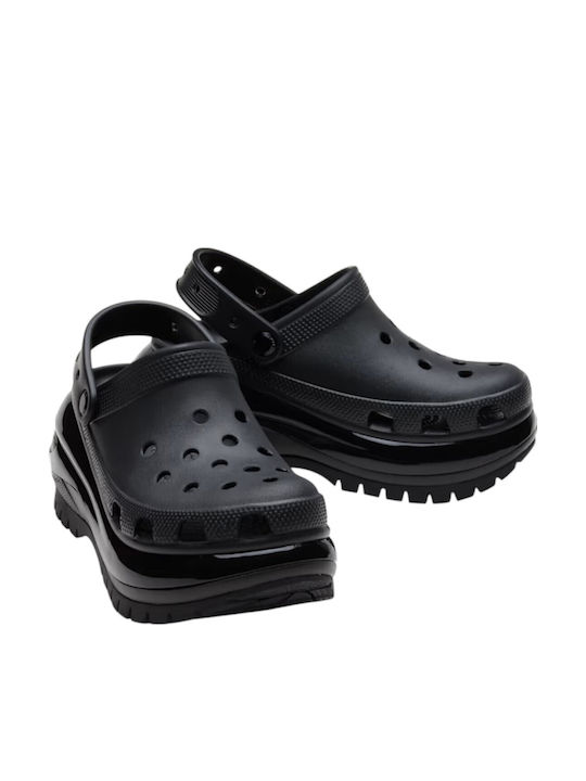 Crocs Classic Mega Crush Women's Clogs Black