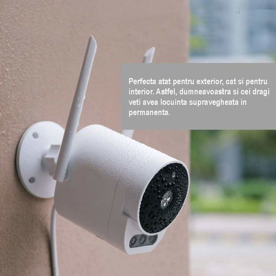IP Überwachungskamera Wi-Fi Full HD 1080p Wasserdicht mit Zwei-Wege-Kommunikation