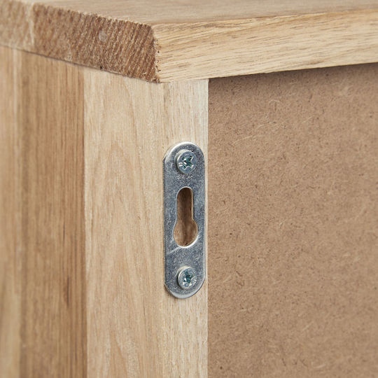Relaxdays Floor Bathroom Shelf Wooden 16x31x18cm Brown