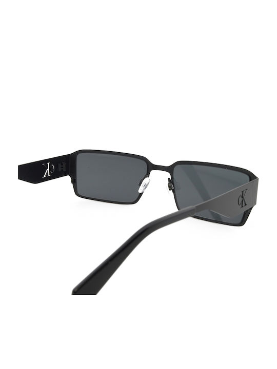 Calvin Klein Men's Sunglasses with Black Tartaruga Metal Frame and Black Lens CK24206S 001