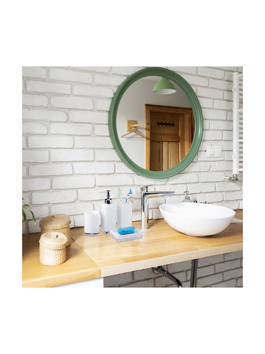 Relaxdays Plastic Bathroom Accessory Set White 4pcs