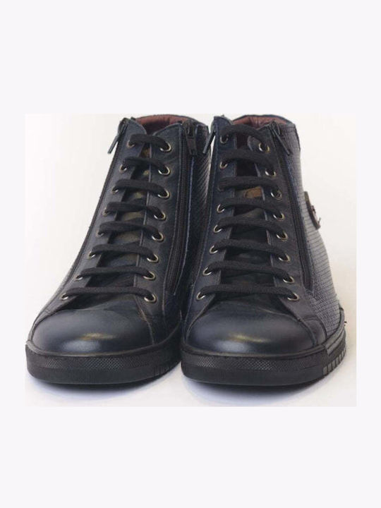 Leder Herrenstiefel Blau