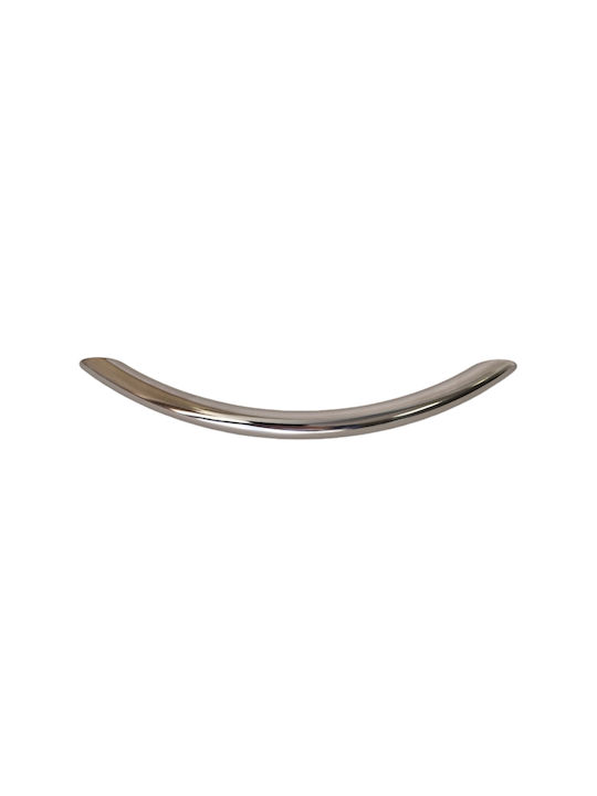 Handle Furniture made of Metallic Chrome with Center Distance 128mm 394/128 1pcs