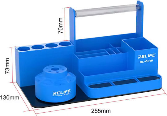 Relife Βάση Εργαλείων Επισκευές Κινητών Rl-001h 25.5x13x14.3cm Μπλε