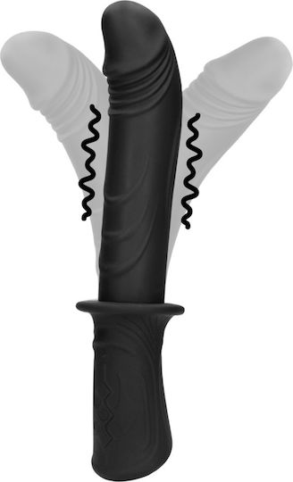 Shots Hand Held Vibrating Mini Ρεαλιστικός Δονητής 10cm Μαύρος