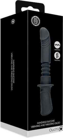 Shots Hand Held Vibrating Realistic Vibrator 13cm Black