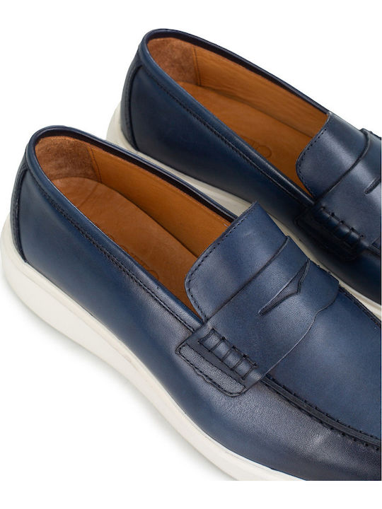 Herren Mokassins in Blau Farbe