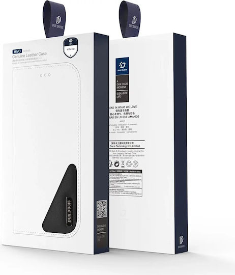 Dux Ducis Hivo Wallet Δερμάτινο Μαύρο (iPhone 16 Pro Max)