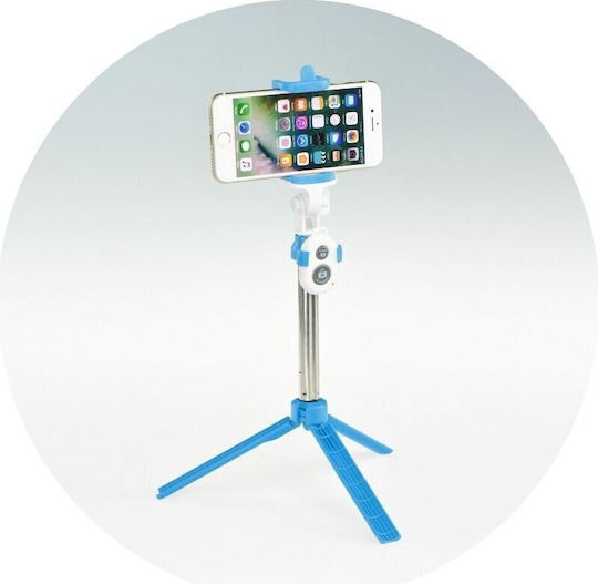 Oem Combo Selfie-Stick Stativ Fernbedienung Bluetooth Hellblau