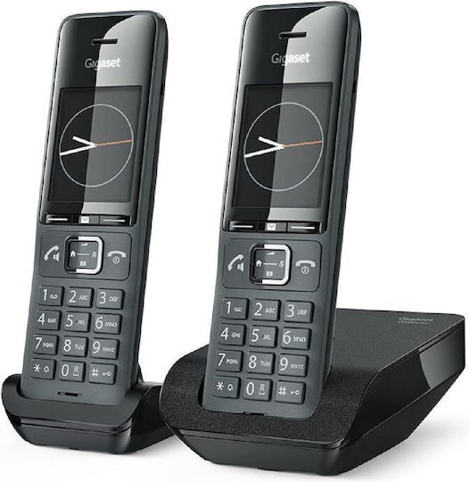 Gigaset Comfort 520a Ασύρματο Τηλέφωνο με Ελληνικό Μενού Μαύρο