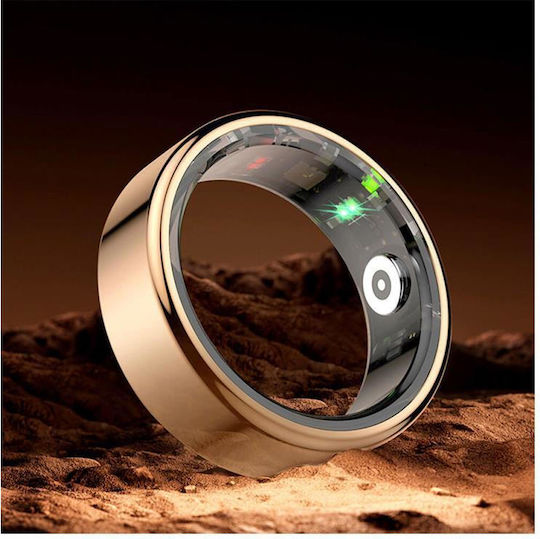 Maxlife MXSR-100 Smart Ring 20.8mm Αδιάβροχο με Παλμογράφο Μαύρο