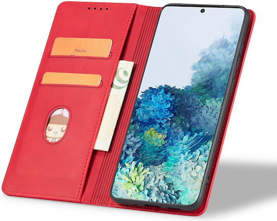 Bodycell Book Piele artificială / Piele Roșu (Galaxy S25+)