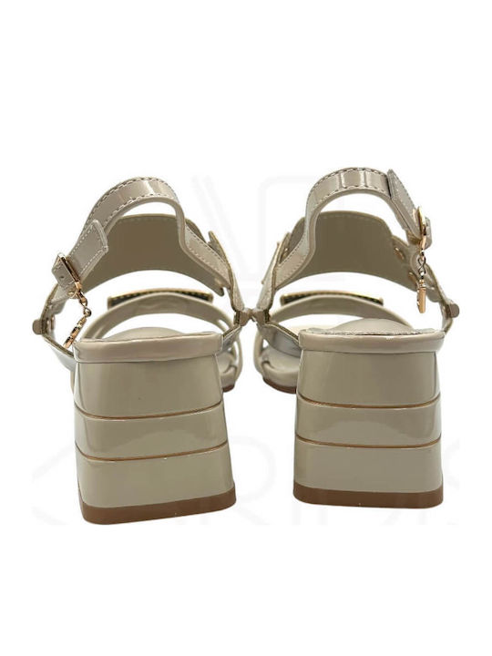 Sandalen Beige