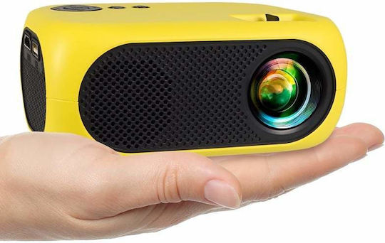Mini Projector LCD LED Lamp Yellow