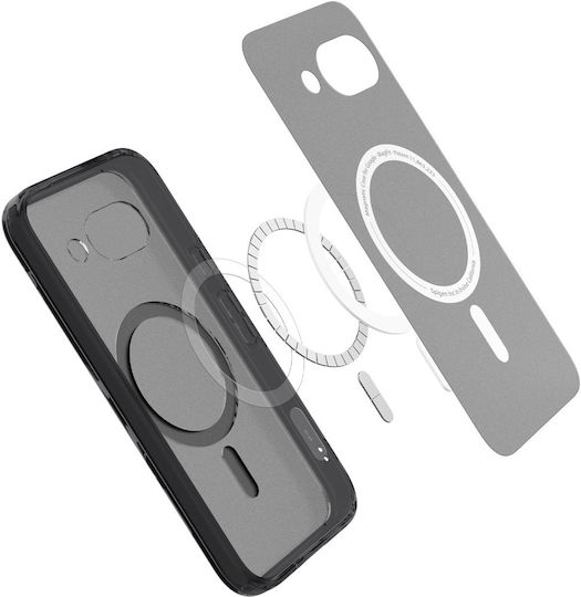 Spigen Ultra Hybrid Metal Ring (MagFit) Umschlag Rückseite Silikon / Kunststoff 2mm Clear White (Google Pixel 9a)